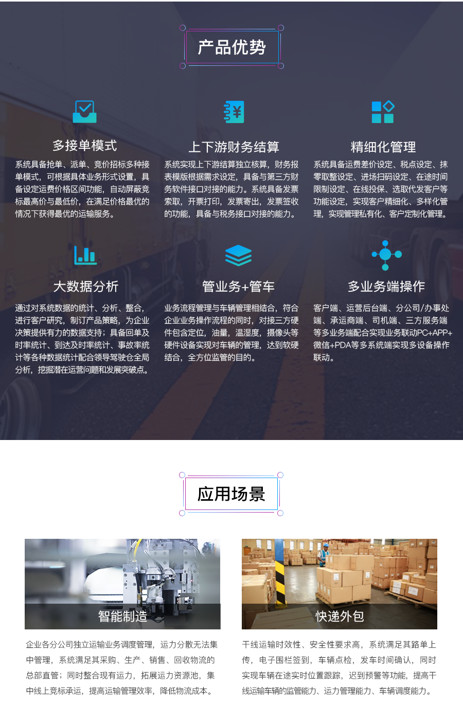 整车运输管理系统的功能